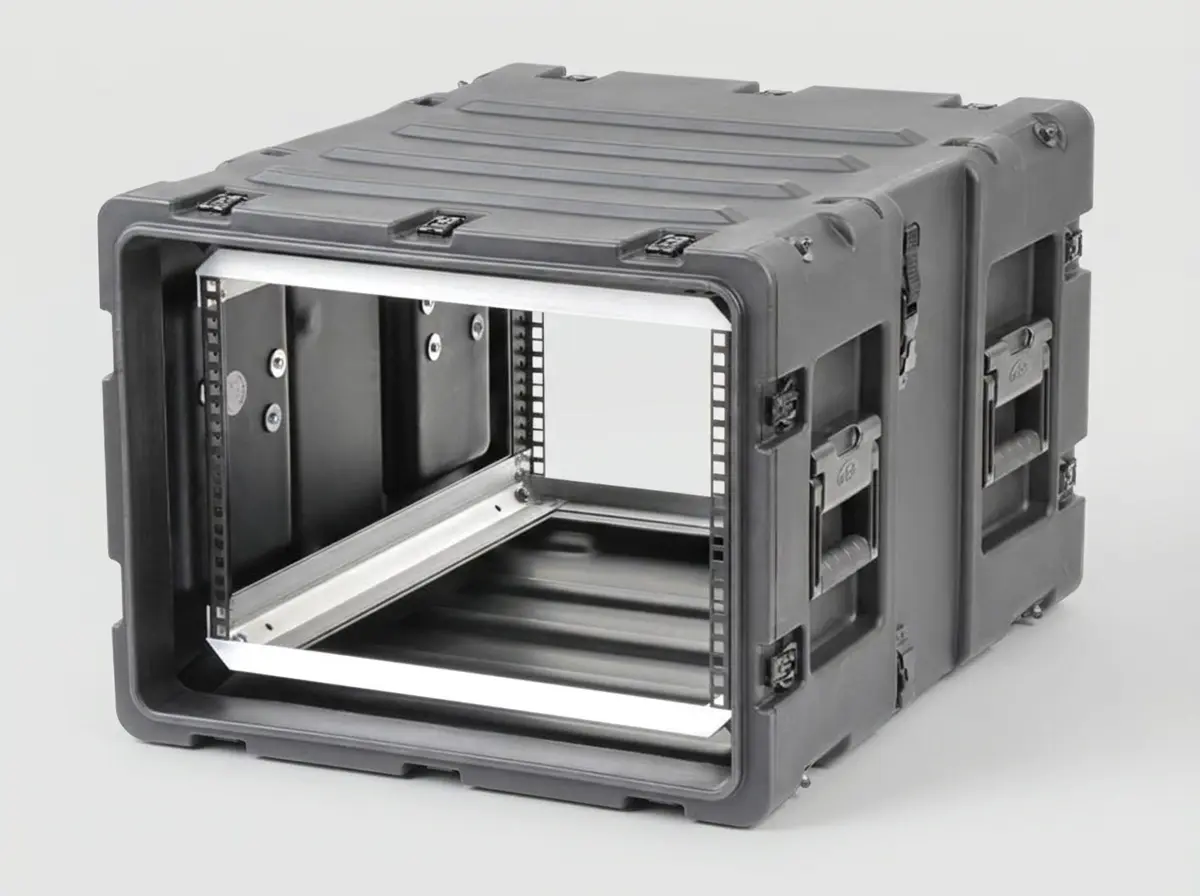 Shockmount og vanntett rack