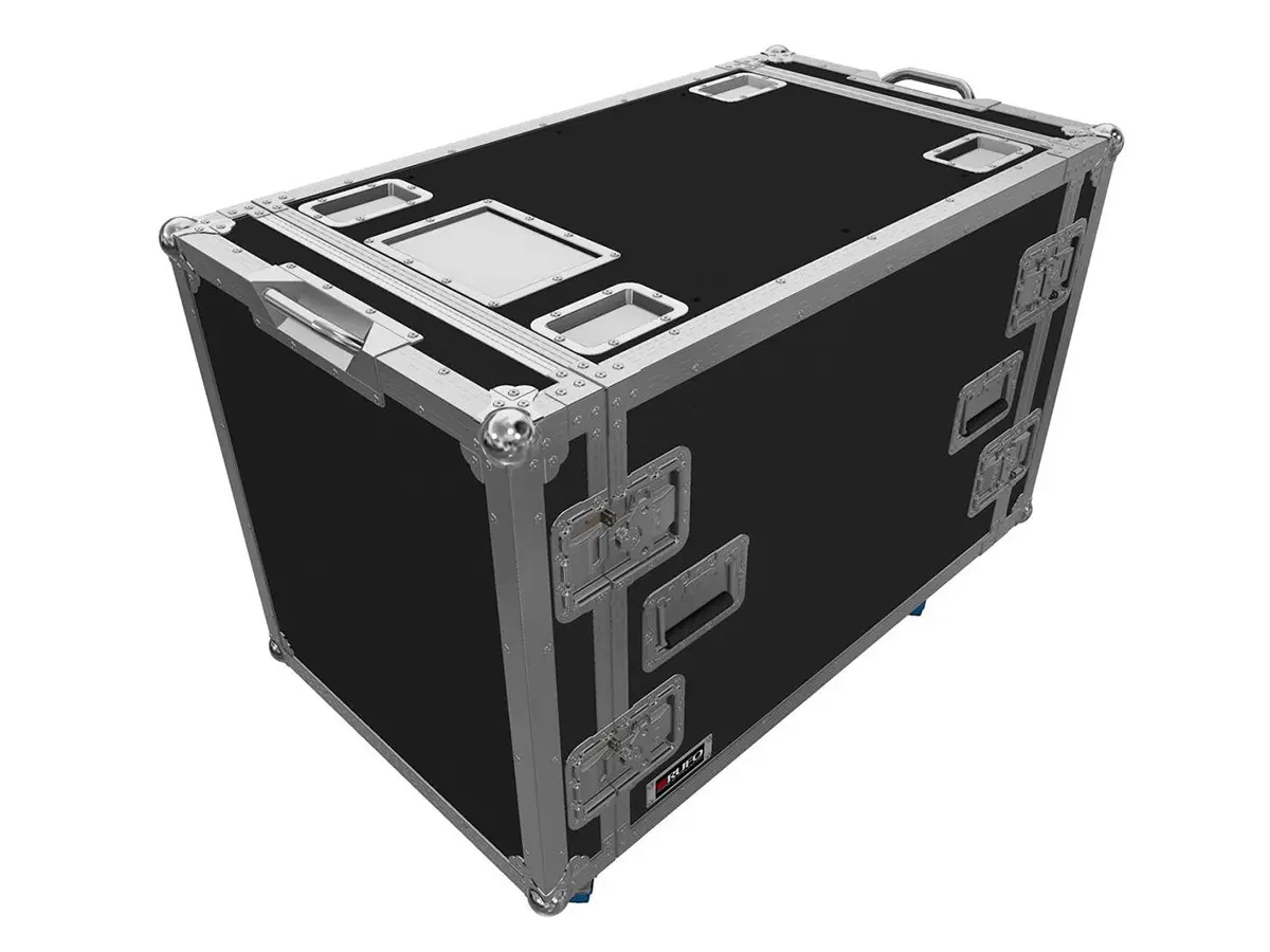Shockmount flightcase rack