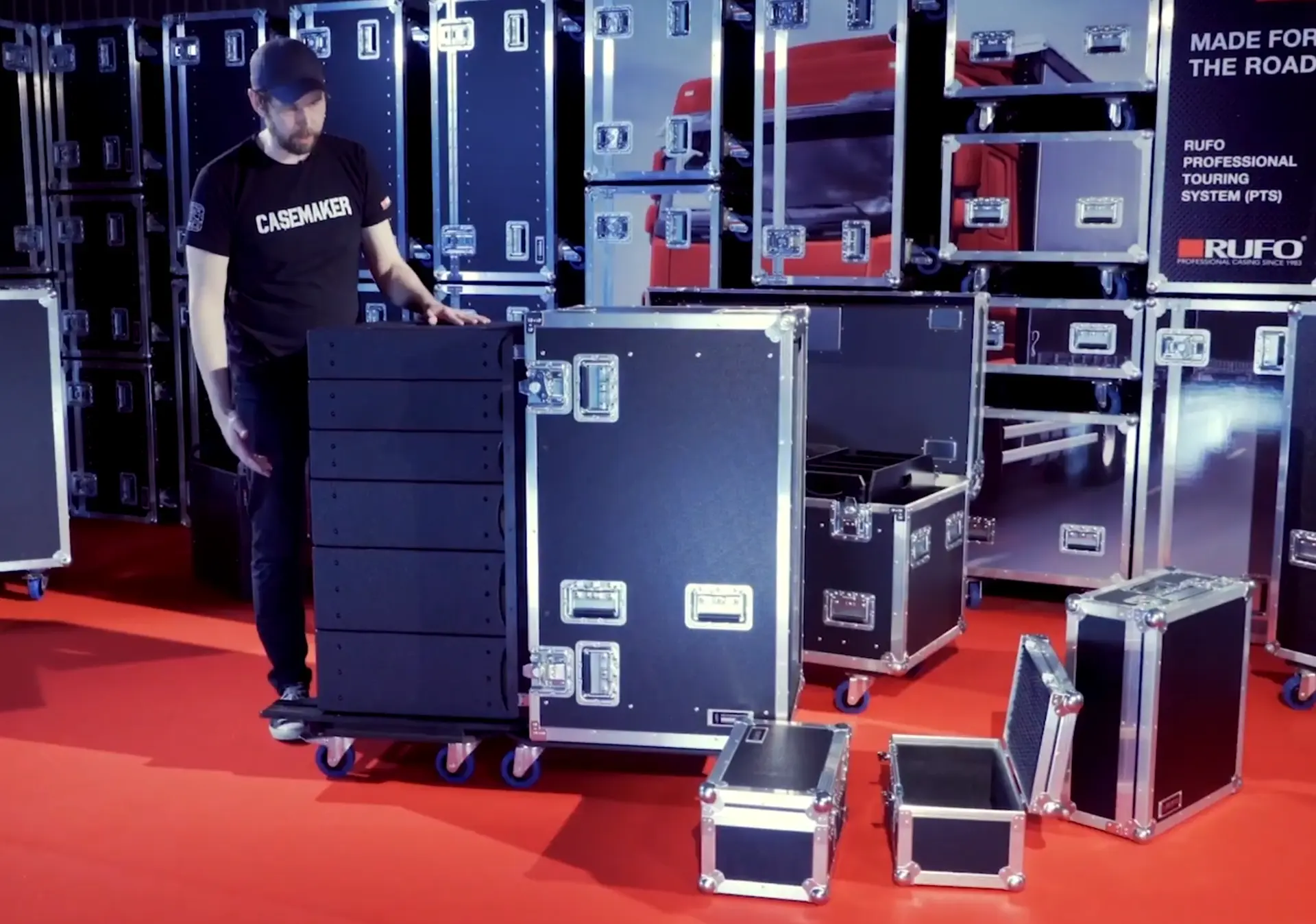 RUFO Pro Tour Systems (PTS) — modulbaserte flightcases, rack og touringskap